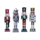 thumbnail image 2 of 4 Piezas De Figuras De Cascanueces De 12 Pulgadas, Figuras Decorativas De Navidad, Decoración Hecha A Mano, Estilo I, 2 of 5