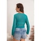 thumbnail image 3 of Top Peto Blusa Gasa Semi Transparente Colores Sexy 8357, 3 of 3