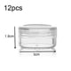 thumbnail image 2 of Frasco de plástico transparente vacío para almacenar cuentas con tapas de rosca redondeadas, 2 of 5
