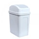 thumbnail image 5 of Cubo de basura mediano de 4,5 galones, de plástico, con tapa abatible, delgado, para debajo del fregadero, con tapa, para cocina, de plástico, 18 cuartos, 5 of 5