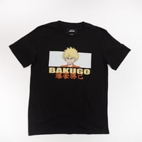 Polera Hombre You My Hero Academia Bakugo Negro