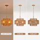 thumbnail image 4 of Candelabro Widluth 45 cm Dorado de Ratán 4 Luces Boho, 4 of 9