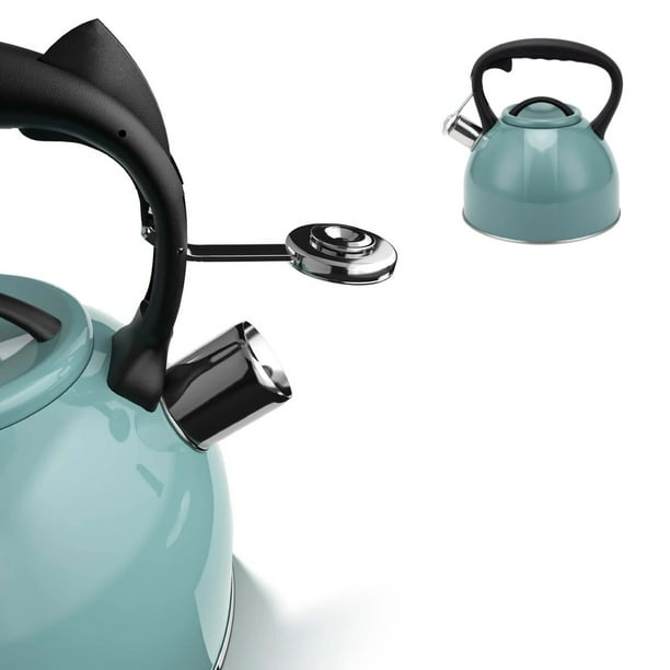 TETERA ACERO INOXIDABLE CON MANGO 3LTS TURQUESA SELENE WENS | Lider