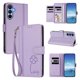 thumbnail image 2 of Funda Cartera Trébol para Samsung Galaxy A15 con Ranuras Tarjetas y Carga Inalámbrica Morado claro, 2 of 6
