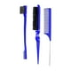 thumbnail image 5 of Juego De 3 Cepillos Para Peinar Los Bordes Y La Espalda, Cepillar El Cabello Trenzado, Azul, 5 of 5