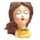thumbnail image 2 of Linda Cabeza Suculenta Planta Contenedor Busto Maceta Maceta Plantador De Cactus D, 2 of 5