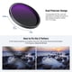 thumbnail image 5 of Filtro ND variable Neewer 49 mm ND2-400 multicapa, 5 of 8