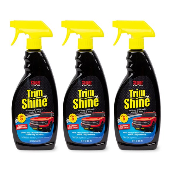 Revestimiento protector Stoner Car Care Trim Shine 650 ml (paquete de 3)