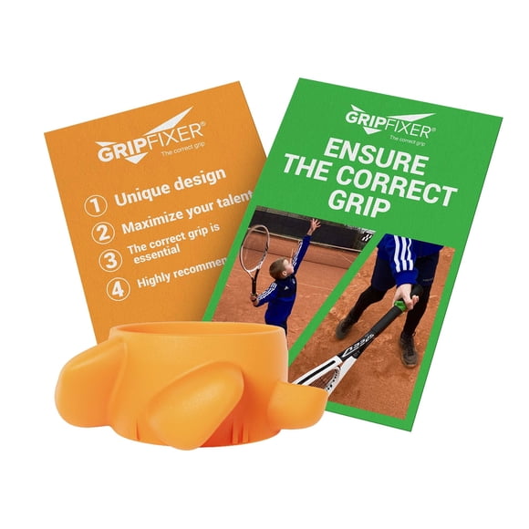GripFixer de tenis talla mediana para mano izquierda, ayuda de entrenamiento de GRIPFIXER