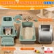 thumbnail image 2 of Set Arenero Gato Extragrande Baño Sanitario Michi Acero Inox Verde, 2 of 10