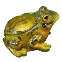 Ioensy - Maceta De Resina Con Forma De Rana, Ideal Como Regalo De Cumpleaños O Para Decorar Tu Jardín, Cafetería O Terraza.