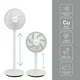 thumbnail image 3 of Ventilador Pedestal Blanco 14" 7 aspas Ozu, 3 of 5