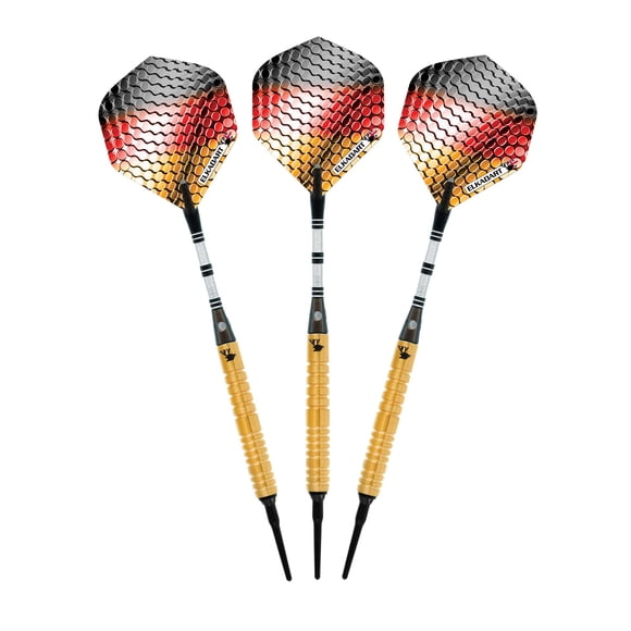 Darts Elkadart Titanium, 90% tungsteno, punta blanda, 18 g, con funda