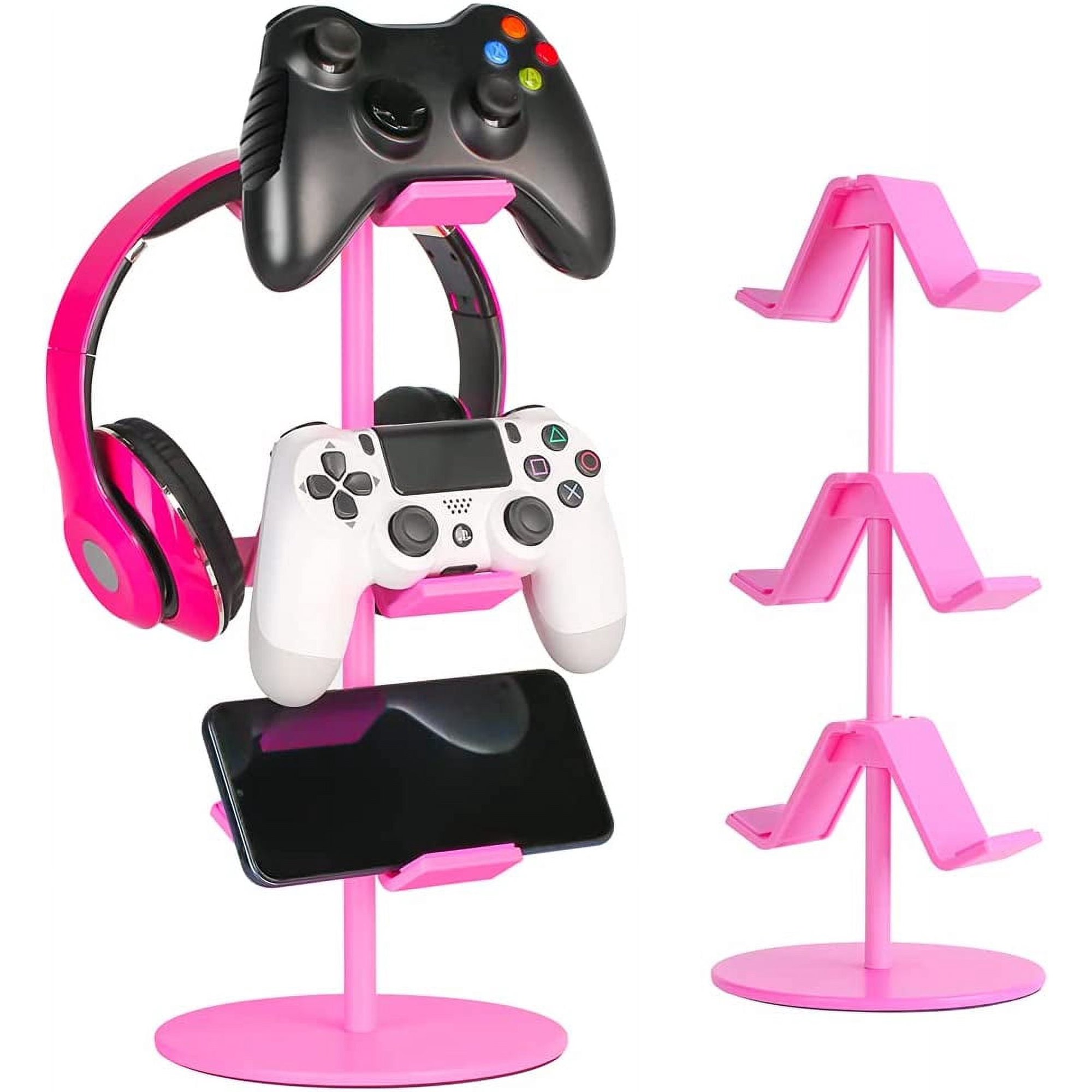 Soporte Para Control Y Auriculares Aaronmei 3 Niveles Rosa