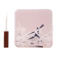 Ioensy - Cepillo De Repuesto Para Esmalte De Uñas, Fácil De Usar, Para Aplicadores De Líquidos De Salón, 30 Unidades, Color Marrón