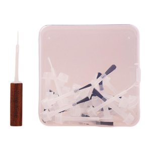 Ioensy - Cepillo De Repuesto Para Esmalte De Uñas, Fácil De Usar, Para Aplicadores De Líquidos De Salón, 30 Unidades, Color Marrón