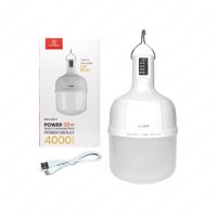 León Import - Led Recargable Bombilla De Emergencia Carga Usb