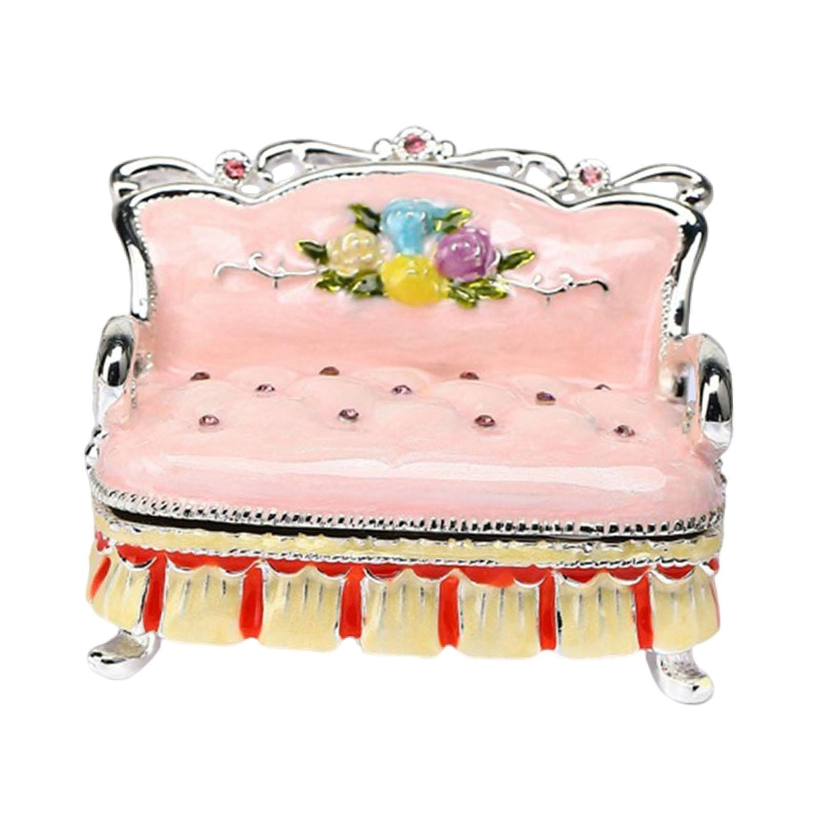 Magideal - Forma De Muebles De Joyería Organizador De La Caja De Joyería Figurine Caja De Almacenamiento De La Caja De Almacenamiento Para Aretes Para La Mesa De Sofá