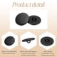 thumbnail image 4 of Uxcell 10pcs Botones Redondos de Metal 12.5mm Botones de Costura Planos de Aleación, Negro Sólido, 4 of 6