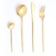 thumbnail image 1 of suxuMhao Juegos de Vajilla, Juego de Cubiertos de Acero Inoxidable de 8 Piezas, Juego de Vajilla de Cocina, Juego de Cubiertos de 2, Juego de Cubertería, Dorado, Talla Única - Ideal para Comidas y, 1 of 2