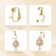 thumbnail image 2 of Convertidores de Aretes con Clip Bememo 36 unidades Dorado y Plateado, 2 of 7