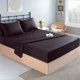 thumbnail image 2 of Juego de cama tamaño King con sábanas de seda satinada Lanest Housing, color negro, 2 of 7