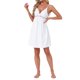 thumbnail image 2 of INSPIRE CHIC Camisón de Satén con Encaje para Mujer, Detalle de Lazo en el Escote en V, Vestido de Dormir Midi con Tirantes Ajustables M Blanco, 2 of 6