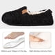thumbnail image 4 of Zapatillas EverFoams para mujer, suaves y rizadas, de espuma viscoelástica, color negro, 4 of 7