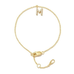 Pulsera Heshpaws S925 Sterling Silver Inicial A-Z Plata