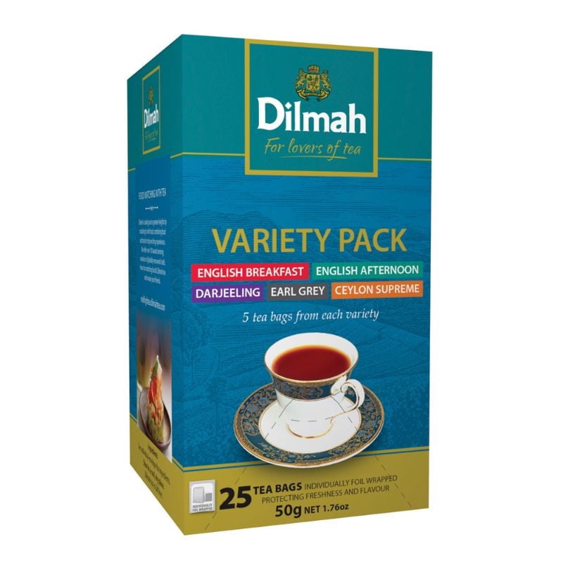 25 Bolsitas Te Negro Surtido Gourmet Dilmah