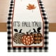 thumbnail image 1 of 1pc Autumn Maple Leaf Pumpkin Polka Dot Orange Home Decoration Table Flag 13inx72in, 1 of 5