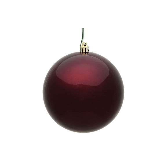 Ornament Vickerman Burgundy Ball, plástico irrompible, para interiores