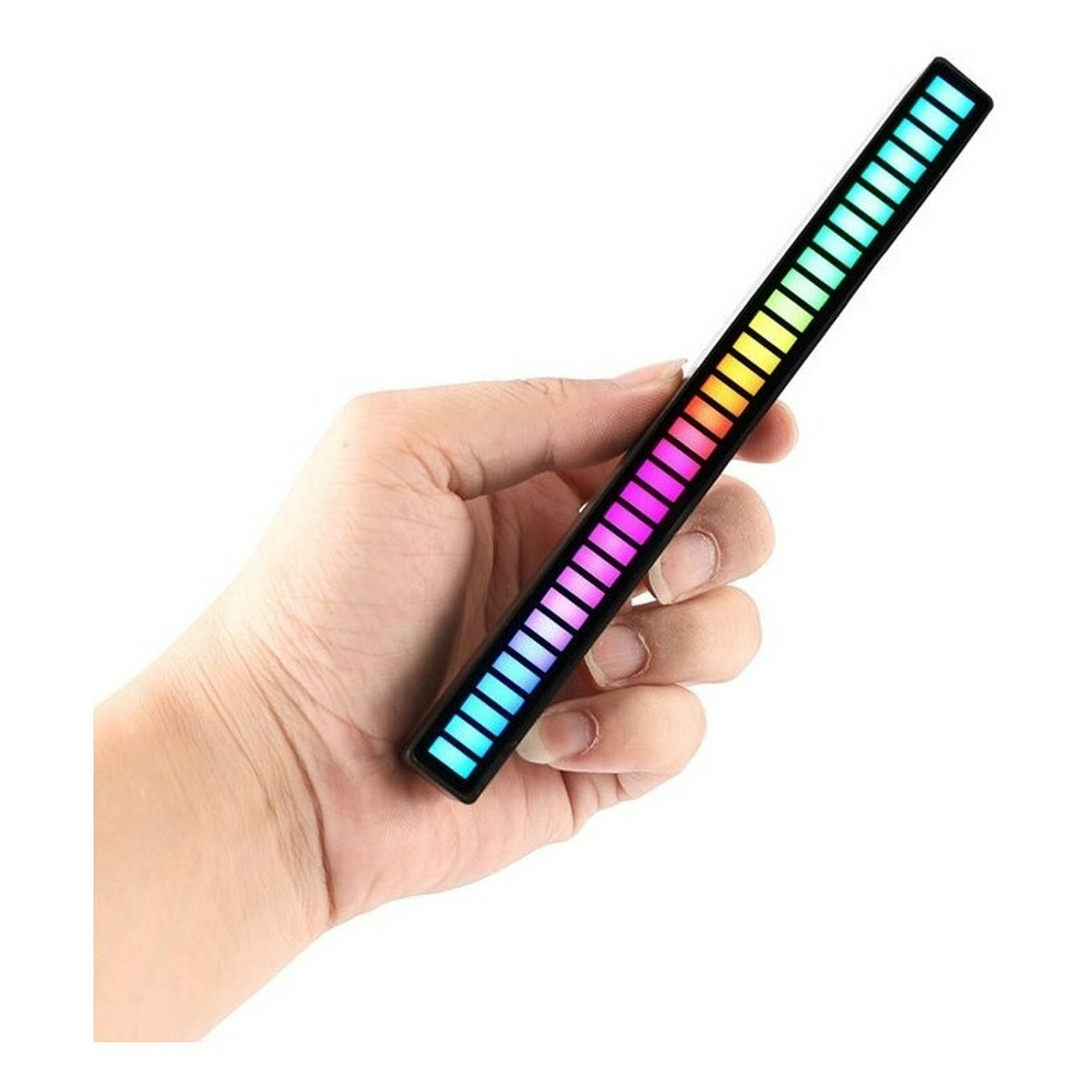 Genérico - Barra Luz 32 Led Rgb Inalámbrica Sensor Al Ritmo Del Sonido