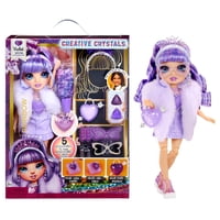 Muñeca De Moda Rainbow High Creative Crystals Violet Purple