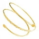 thumbnail image 2 of Minimalista Bobina de metal Brazo superior Brazalete Pulsera Brazalete Brazalete Brazalete Dorado, 2 of 3