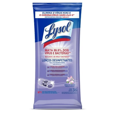 Toallitas Desinfectantes Brisa De La Mañana 36 Un Lysol