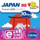 thumbnail image 1 of eSIM HAPPY 5G Japón 30 días datos ilimitados 15 GB de alta velocidad, 1 of 7