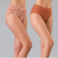 Pack 2X Calzon Maxi Micro Bonded Flores Mujer 25558-245