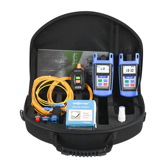 Kit de Prueba de Fibra Óptica ORIENTEK TLT-12E Medidor de Potencia VFL
