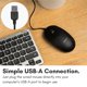 thumbnail image 2 of Ratón de ordenador Macally Silent USB con cable para Mac/Windows, 2 of 6