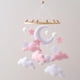 thumbnail image 5 of Móvil Colgante Ceecolia Nube Rosa y Luna para Cuna de Bebé, 5 of 5