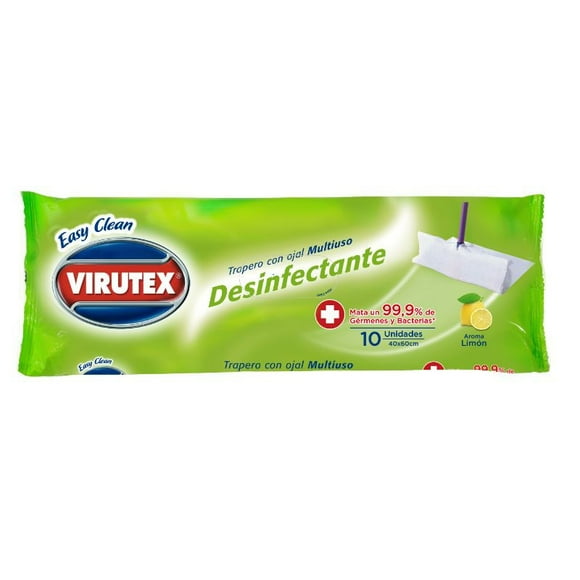 Trapero Húmedo Limón Bolsa Resellable, 10 un