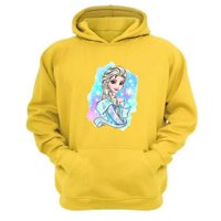 Genérico - Polerón Canguro Elsa Amarillo Talla Xl Unisex
