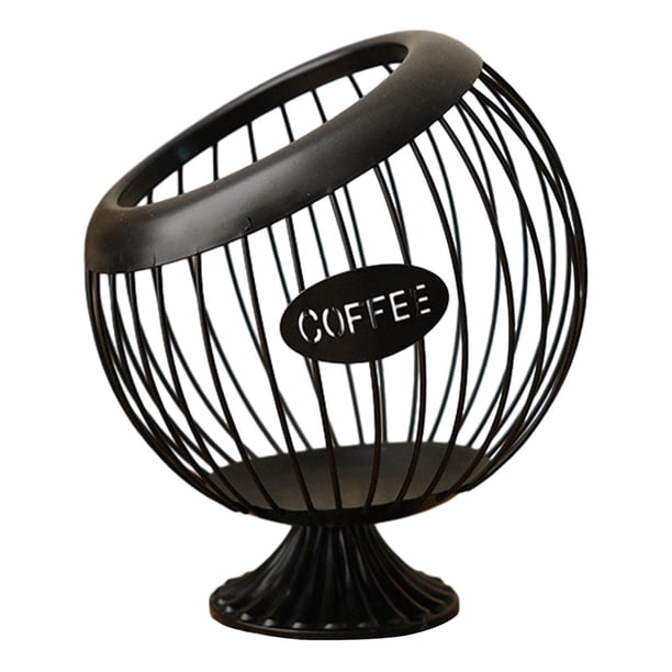 Cesta De Almacenamiento De Cápsulas De Café, Cesta De Almacenamiento De Cápsulas De Café Para Encimera De Hotel, Color Negro