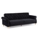 thumbnail image 2 of Sofá Futon 3 Cuerpos Con Capitone Negro, 2 of 11
