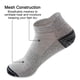 thumbnail image 2 of 5 pares de calcetines de verano para hombre, de malla, para barco, de algodón, con talón anticaída y realce de orejas, transpirables., 2 of 6