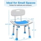 thumbnail image 3 of Silla de ducha HOMLAND Inside Shower con respaldo extraíble, 180 kg, 3 of 7