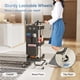 thumbnail image 4 of Utilitario de metal Rolling Cart DTK de 3 niveles con mesa y almacenamiento lateral, 4 of 8