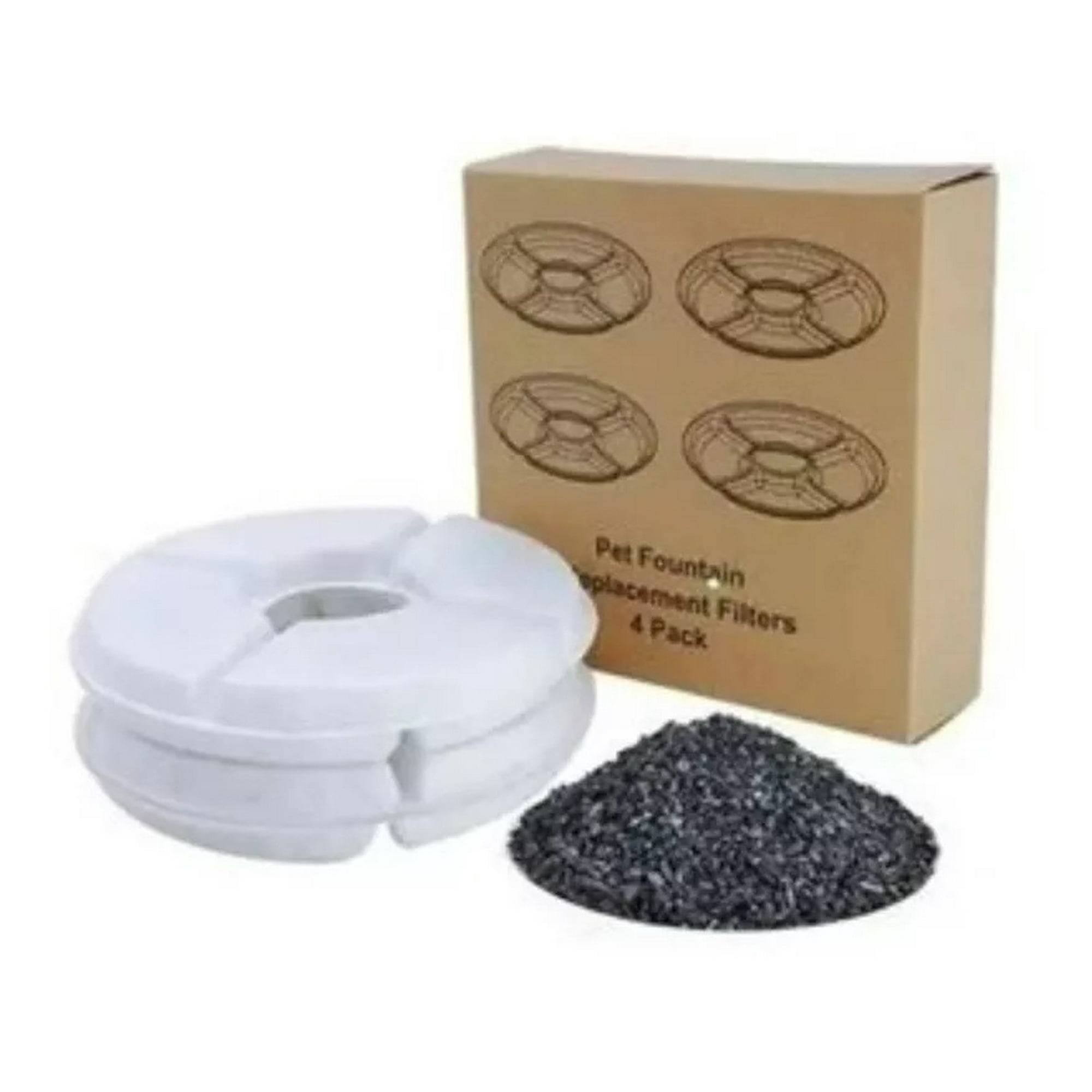 Defensor - 4 Filtros De Agua Para Bebedero Eléctrico Gato Perro Fuente