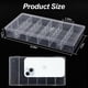thumbnail image 2 of Caja de almacenamiento BagTeck de plástico transparente visible, paquete de 2 (20,9 x 10,9 x 3 cm), 2 of 7